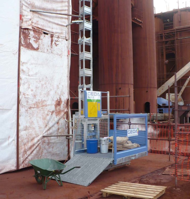 Geda Material Hoist Hire 500kg Double Barrow Scaffolding