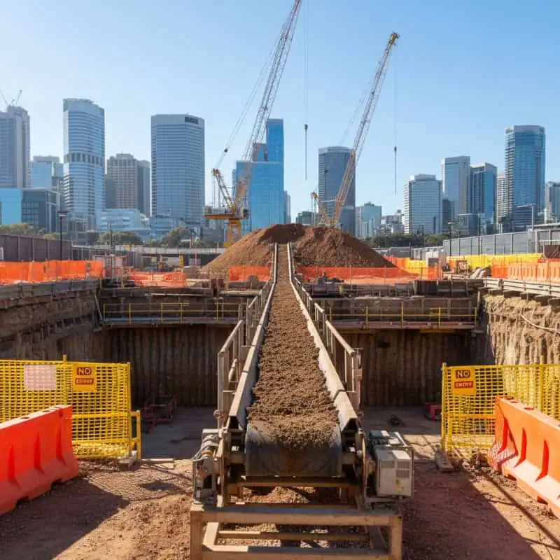 Belt Conveying in Construction: Where It Fits and When It Doesn’t