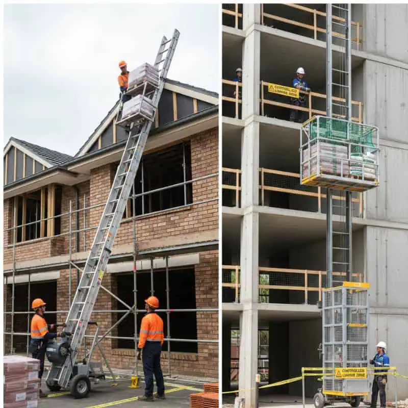 Moving Materials Up Levels: Hoist or Ladder Lift? A Practical Decision Guide