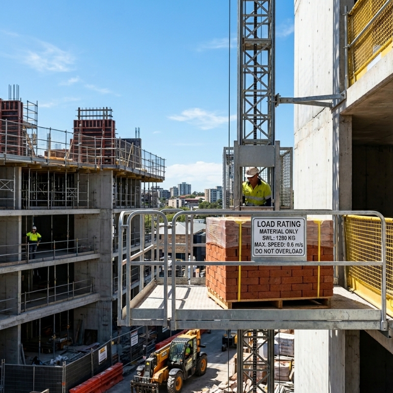 What Really Sets the Safe Working Load for Material Hoists?